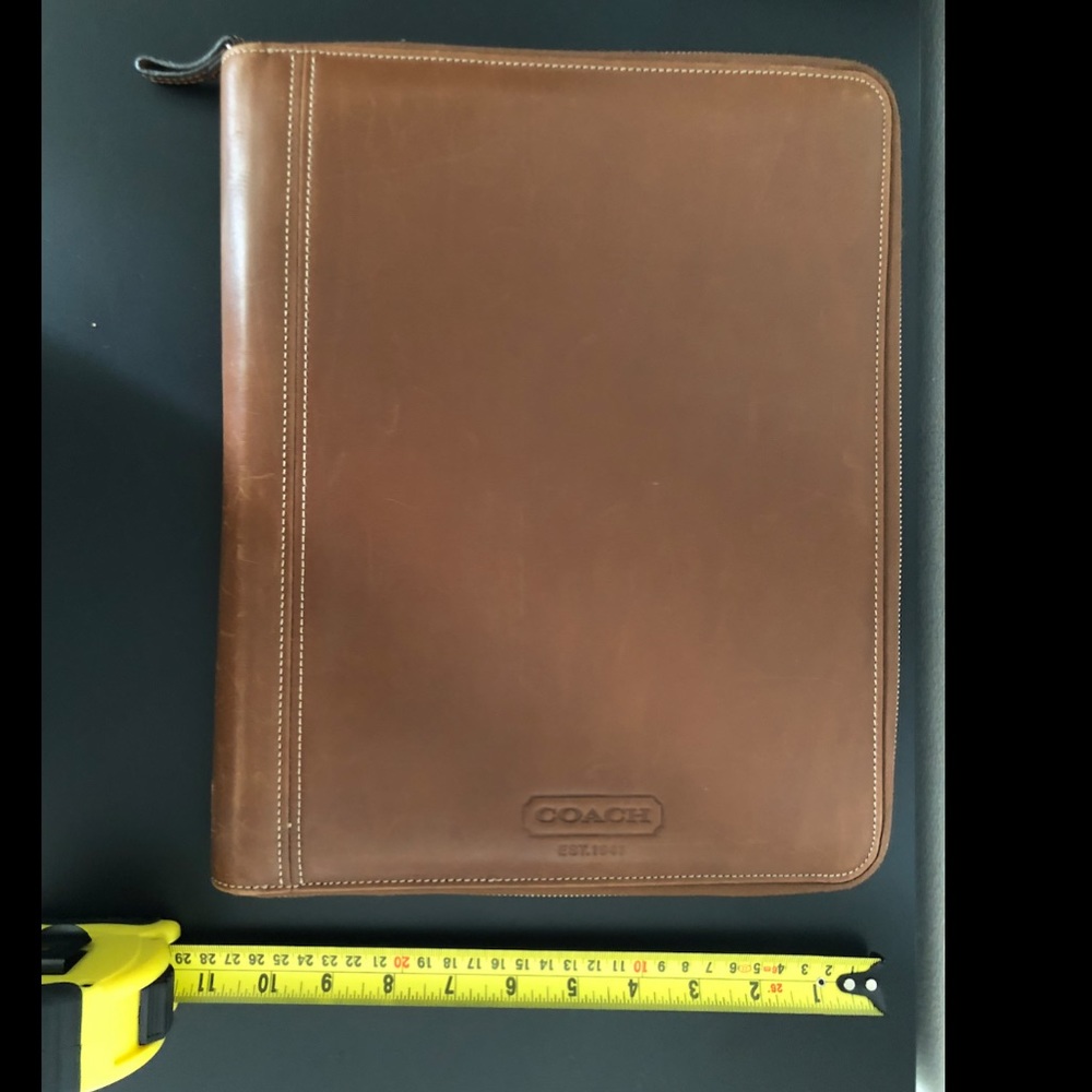 Coach Leather Portfolio